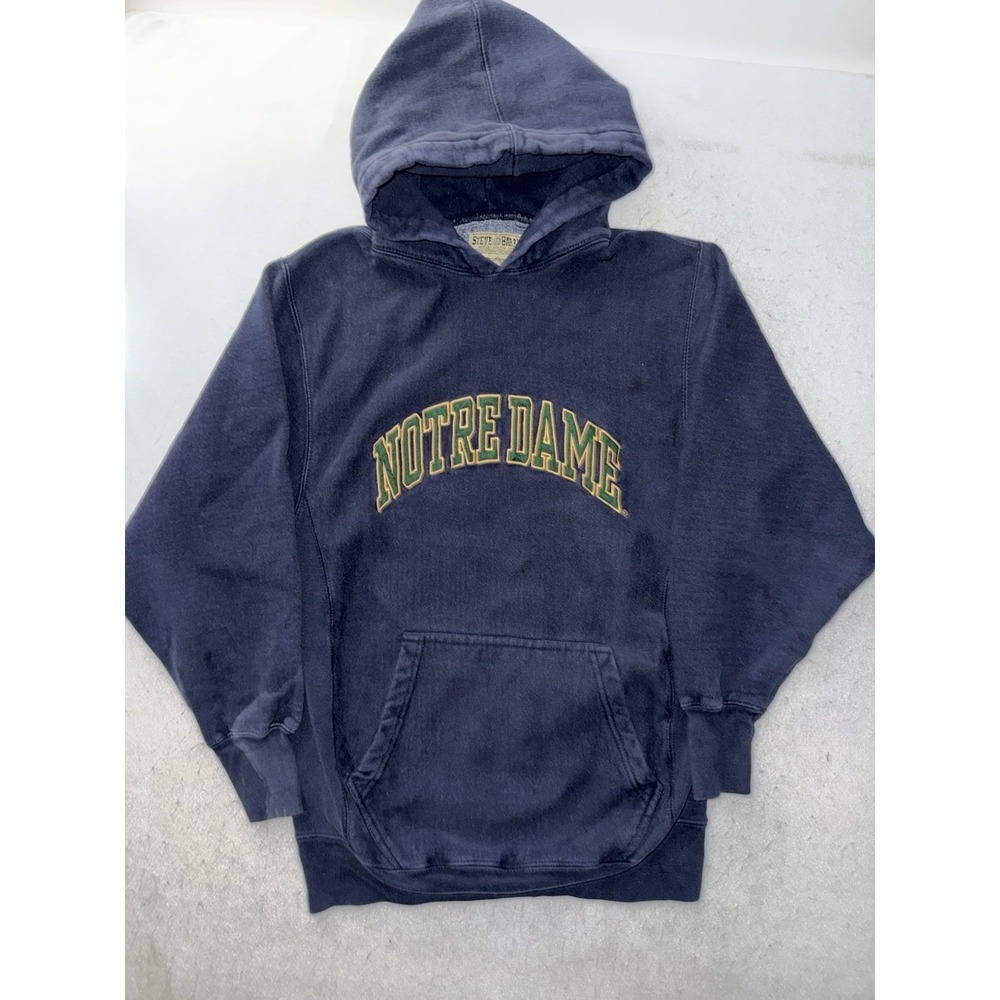 Vintage Notre Dame Steve and Barry's Reverse Weave Hoodie Sweatshirt Size XS